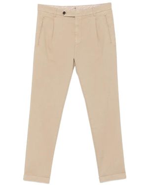 Berwich Pleated Straight-Leg Pants - Natural