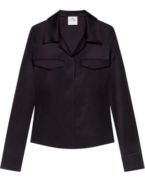 Courreges Satin Shirt - Blue