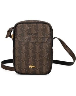 Lacoste Borsa A Tracolla Blend Slimline - Marrone