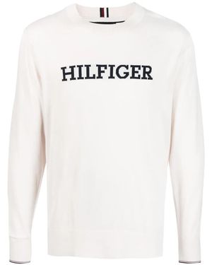 Tommy Hilfiger インターシャニット セーター - ホワイト
