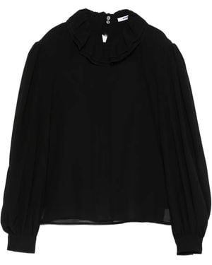 Vivetta Bluse mit Rüschen - Schwarz