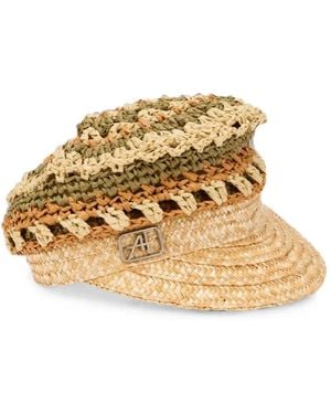 Alberta Ferretti Braided Visor Cap - Metallic
