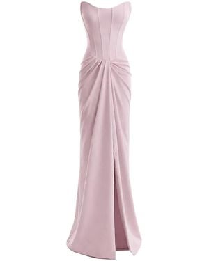 Gemy Maalouf Strapless Corset Dress - Pink