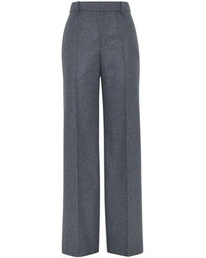 Brunello Cucinelli ワイド テーラードパンツ - ブルー