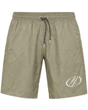 Philipp Plein Badeshorts Mit Kordelzug - Weiß