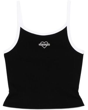 Chocoolate Top con logo bordado - Negro