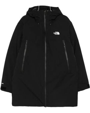The North Face Parka con capucha y logo - Negro