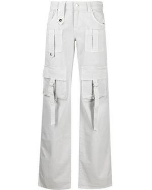 Blumarine Straight-Leg-Jeans Mit Aufgesetzten Taschen - Weiß