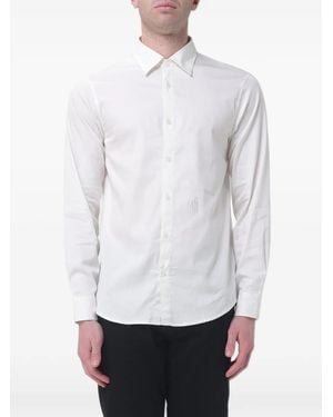 ARMANI EXCHANGE Logo-Embroidered Shirt - White