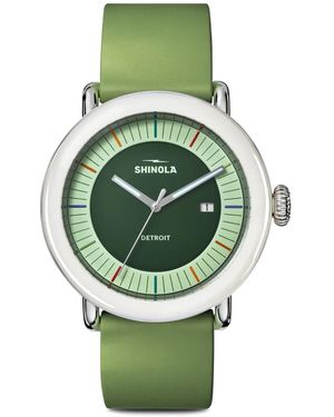 Shinola Detrola 41 Mm Horloge - Groen