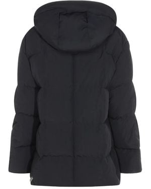 Jil Sander Kapuzenmantel mit Reißverschluss - Schwarz