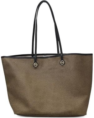 Borbonese Printed Top Handle Shoulder Bag - Brown