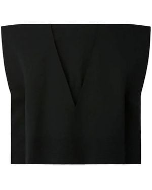CFCL Milan V-neck top - Schwarz