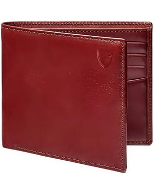 Aspinal of London Billetera lisa - Rojo