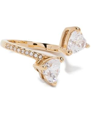 Swarovski Mesmera Heart-Crystal Ring - White