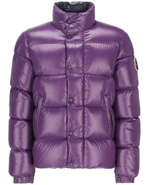 Moncler Bendola Laqué Short Down Jacket - Purple
