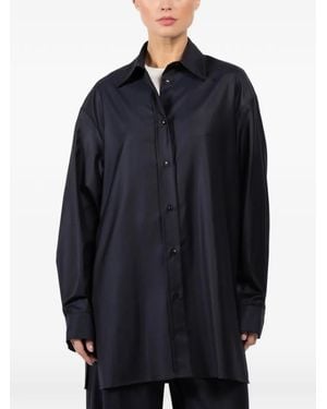 Dusan Buttoned Oversized Shirt - Blue
