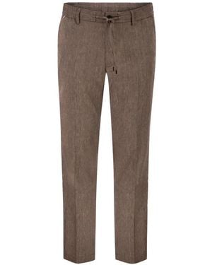 BOSS Drawstring Trousers - Brown
