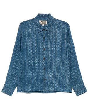 Kartik Research Camisa estampada - Azul