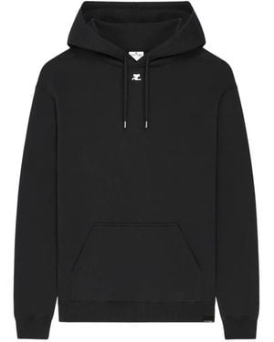 Courreges Felpa Con Logo - Nero