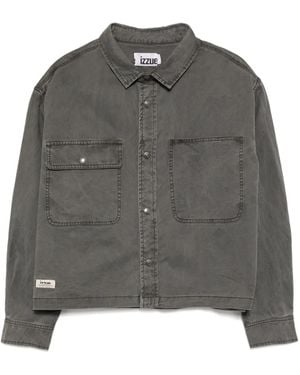 Izzue Long-Sleeved Shirt - Gray