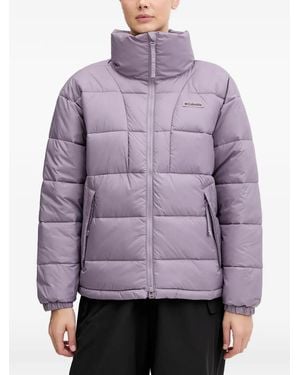 Columbia Padded Funnel-Neck Jacket - Purple