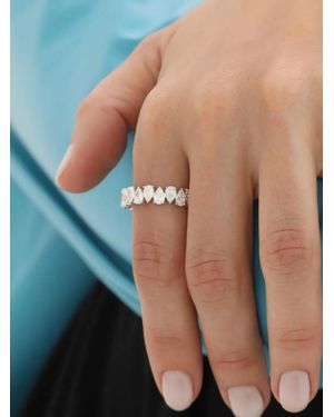 SOLO for Diamonds Pear-Cut Diamond Eternity Ring - Blue