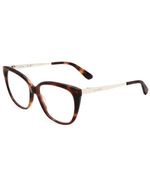 Calvin Klein Cat-Eye Glasses - Brown