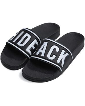 HIDE & JACK Logo-Embellished Slides - Black