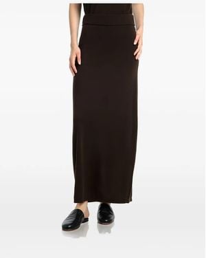 TOTEME Long Knit Skirt Fondante - Black