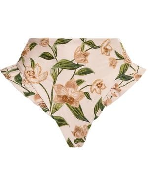 Agua Bendita Bragas de bikini con volantes - Neutro