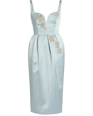 Erdem デコラティブ ドレス - ブルー