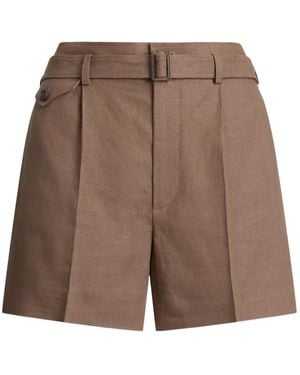 Ralph Lauren Short Denise À Taille Ceinturée - Brown