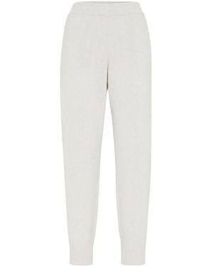 Brunello Cucinelli Track Pants - White