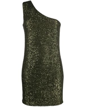 Liu Jo Sequin One Shoulder Dress - Green