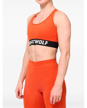 SQUATWOLF Wordmark Sport-Bh - Orange