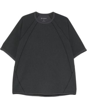 Goldwin Waffle-Knit Raglan-Sleeve T-Shirt - Black