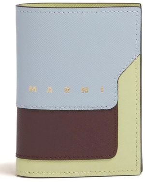 Marni Cartera con logo estampado - Azul