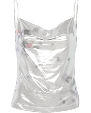 MACCAPANI Ita Geribbelde Tanktop - Wit