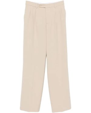 Manuel Ritz Pantalones Con Pinzas Dobles - Blanco
