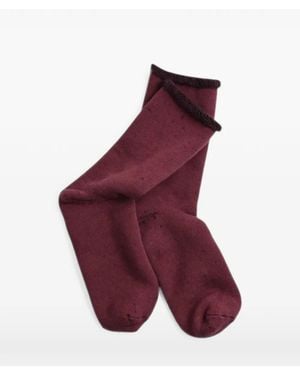 RoToTo Double Face Socks - Purple