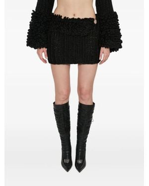 MISBHV Minifalda con logo - Negro