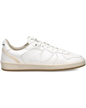 Philippe Model Pgal Perforated Leather Trainers - White