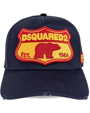 DSquared² Accessoires ,Blauw ,Blauwe Stijlvolle Hoeden Collectie