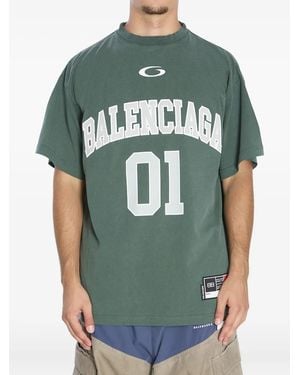Balenciaga Graphic-print T-shirt - Grün