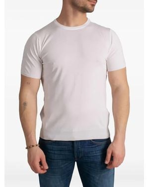 Della Ciana T-Shirt mit Rundhalsausschnitt - Weiß