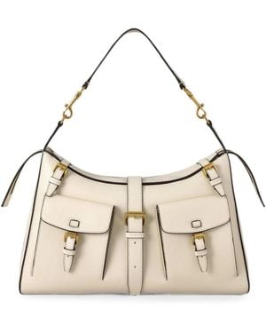 Mulberry Roxanne Buckle-Detail Shoulder Bag - Natural