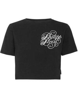 Philipp Plein エンブロイダリー Tシャツ - ブラック
