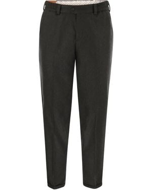 PT Torino The Rebel Elasticated-Waist Trousers - Black