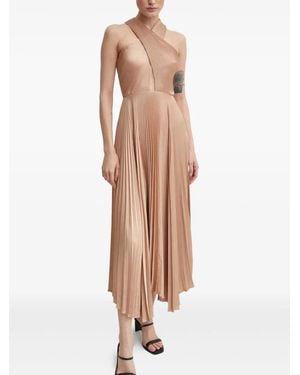 A.L.C. Vestido largo Athena con pliegues - Neutro